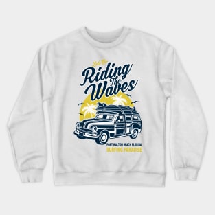 Fort Walton Beach Florida Surfing Paradise Crewneck Sweatshirt